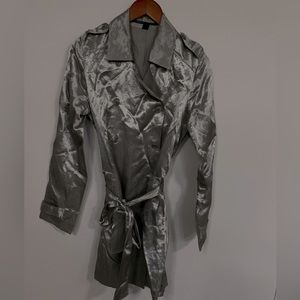 Silver Trench Coat by Issa+Co.